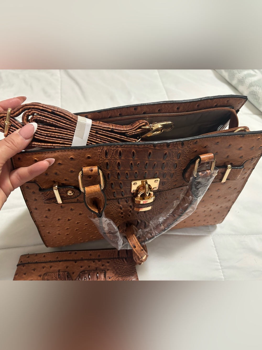 Dasein Shoulder Bag Top Handle Satchel and wallet - Picture 6 of 7